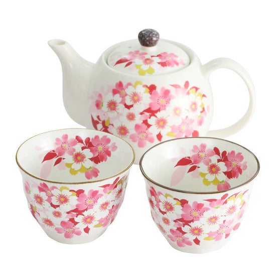 Hana-Symbol Pair Pot Tea Container (03981)