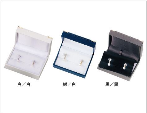 Pierced earrings, Clip-on earringsL size, square type with corner hardware NOELLE COLLECTION, unit of 12 AO-TE-203