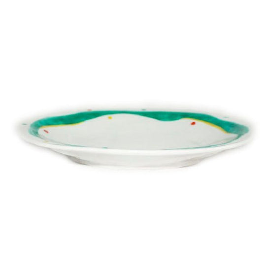 [Eisyou] 8" oval dish with polka dot design