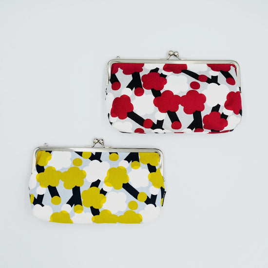 Kyoto hand-dyed canvas clasp (small) (plum)