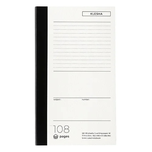 LIFE KLESHA Notebook – B6 (custom), Dotted grey rule