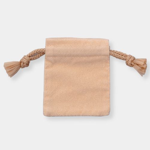 Accessory Drawstring Pouch S Size, Square Shape, Suede Style Fabric, 100 pcs/pack SC-060