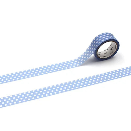 mt Masking Tape – Dot Light Blue Purple, 15mm×5m