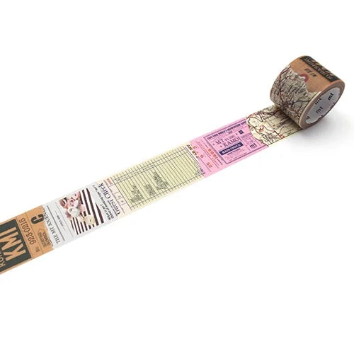 mt Masking Tape ex – Retro Collage, 30mm×5m