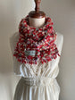 Handwoven tweed scarf | mid ♭116 [made with apparel leftover yarn]