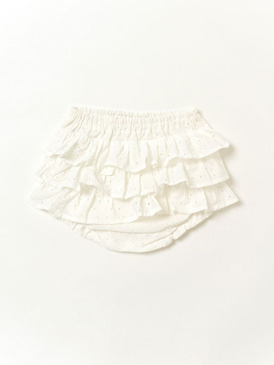 Frilled Pants Circle Lace (WH)