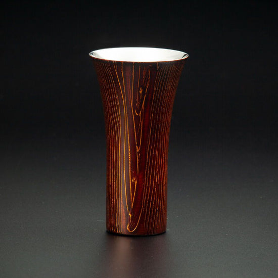 Lacquer-polished cup, Wamodan series, Beer, Purple sandalwood SCS-L202