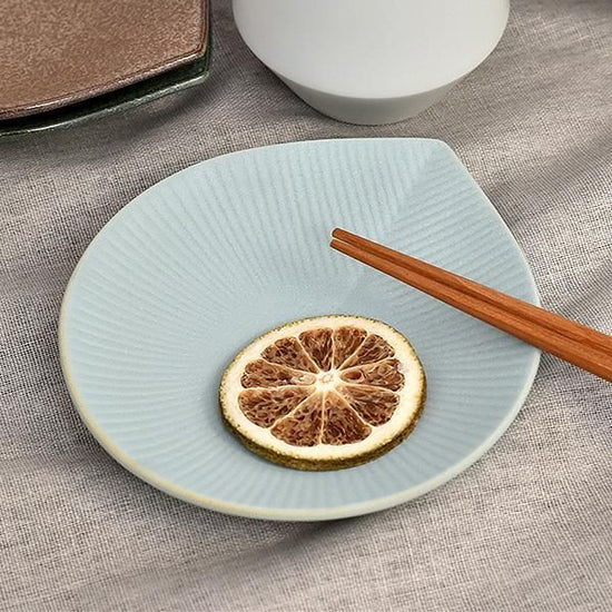 Moa Light Blue 12.5cm Small Dish, Blue, Western Tableware, Round Dish, Small Dish, Made in Japan, Minoyaki, Cafe Style, Stylish, Modern