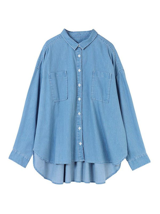 5.5oz Cotton Denim Long Shirt (2 colors)