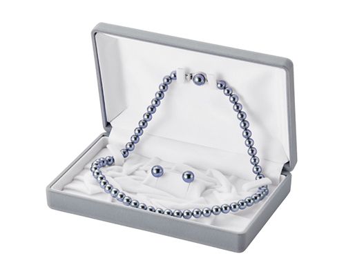 Case for pearl necklace, case for 1, 2 or 3 pieces, flocky series, 5 pieces, SA-701-N/NE/NER