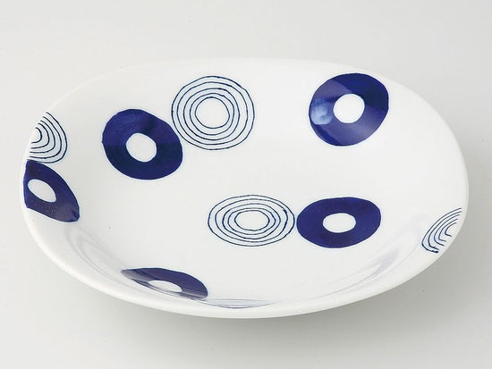 Dish with a Spiral Roundel Pattern