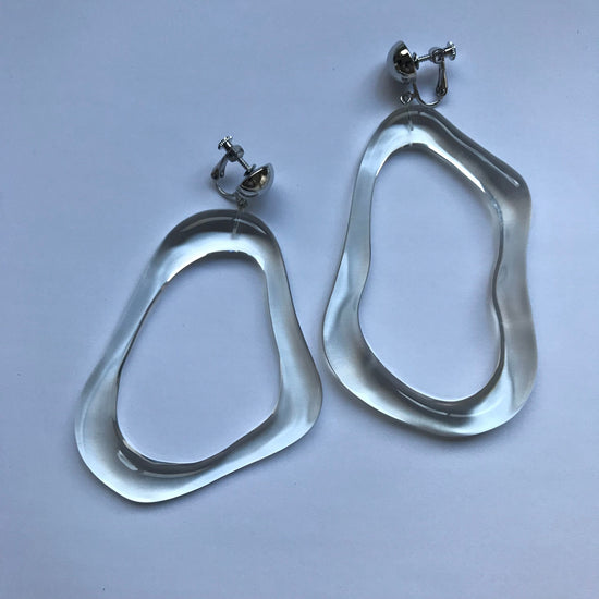 oyster clip-on earrings