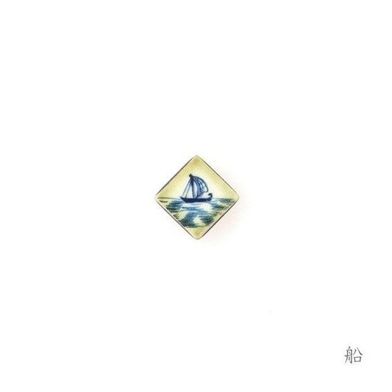 Old tiles Clip-on earrings