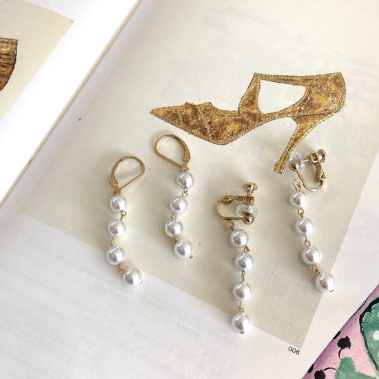 4pearl pierce/Earring