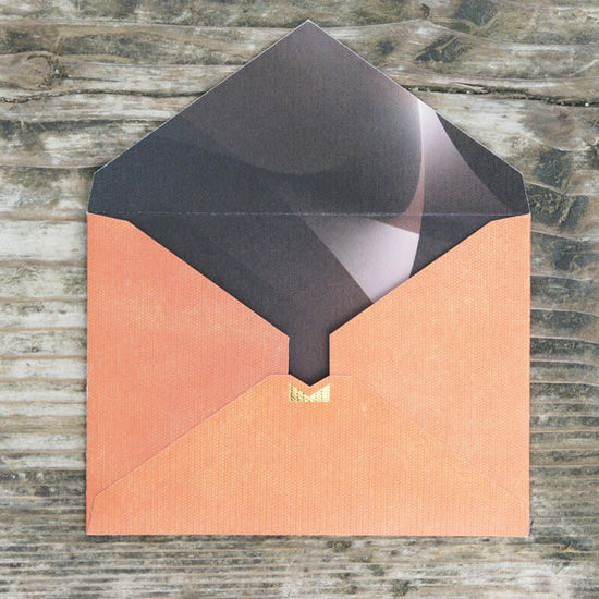 [Orange and Brown] Stylish Envelopes with Cards HNB01J