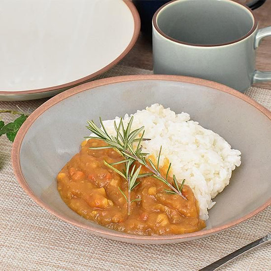Gray Soil Deep Bowl, Medium Grayish Western Tableware, Medium Bowl, Made in Japan, Minoyaki, Stylish, Modern