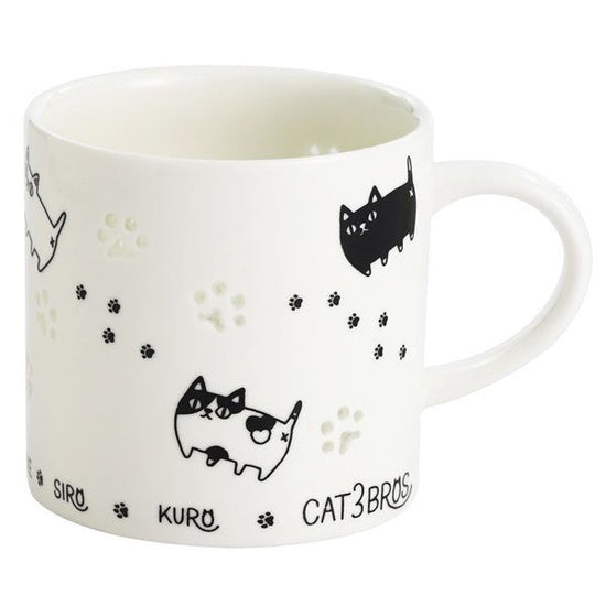 Firefly Carving Mug 3 Cats 3 Brothers Marching Openwork (23215)