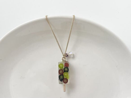 Grape popsicle necklace