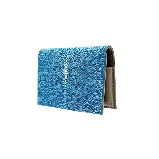 Card case (Turquoise and Taupe) Venice