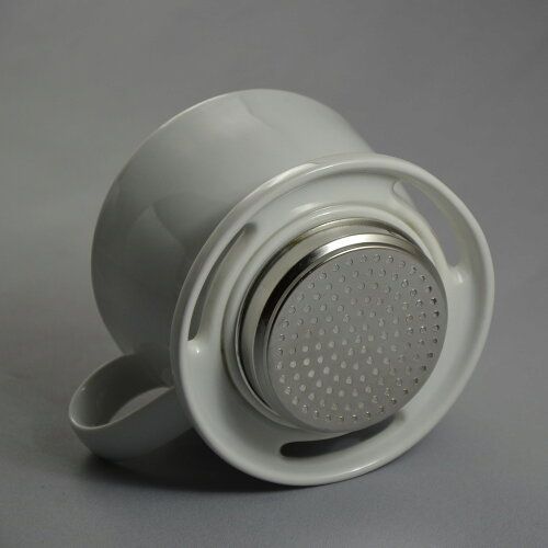 Removable eco-friendly dripper (white) [coffee filter].
