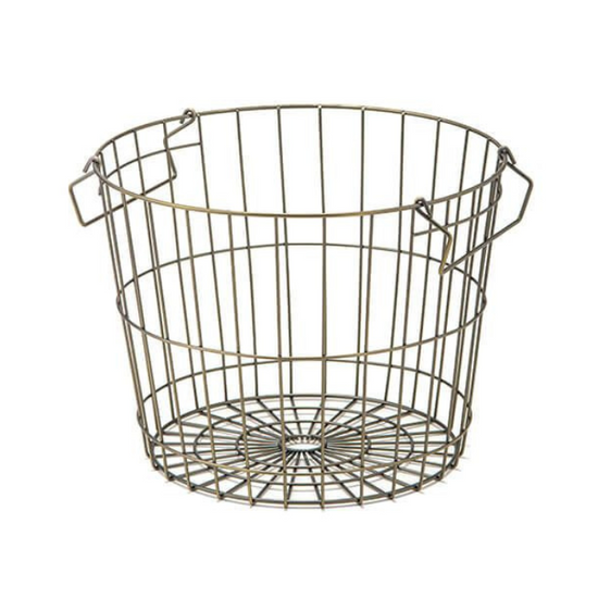 63682 Stacking basket, antique gold