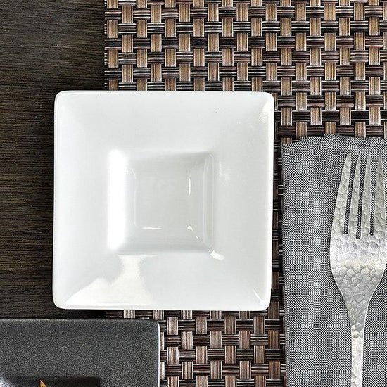 White Porcelain Prim Plate S White type Western Tableware Square Plate, Made in Japan, Minoyaki, Stylish