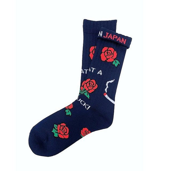 "ROSE -navy-" Socks