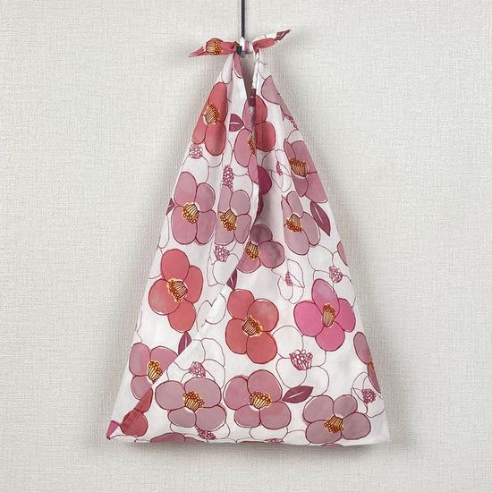 Azuma Tote-Light Red Camellia