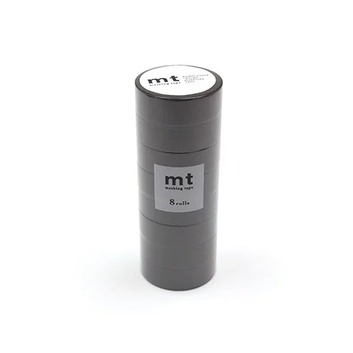 mt Masking Tape 8P – Matte Gray (8 rolls), 15mm×7m