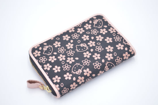 Kitty Inden GF Round Wallet, Cherry Blossom Pattern