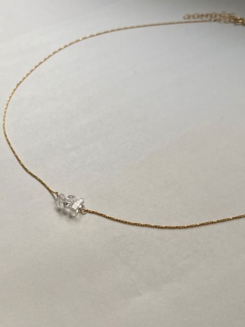 necklace: 3 Herkimer Diamonds