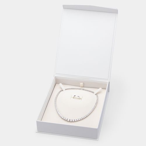 Box with magnet for pearl necklaces and omega necklaces, Clip-on earrings and rings can be set, 10 pieces PB-013NER