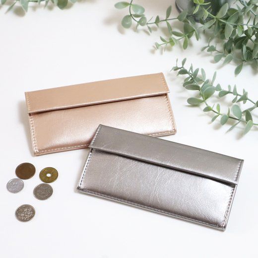 [8 colors]Minimalist long wallet! Perfect size for bills, cards, and easy to see coins! (Made to order)For minimalists! Made of Japanese man-made leather