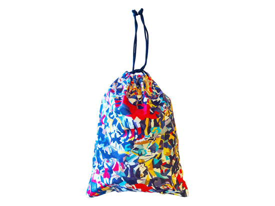 HAURA Drawstring Bags, Gunshu Pattern, L size