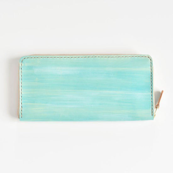 Sky Blue No.105 (Round Zipper Long Wallet)