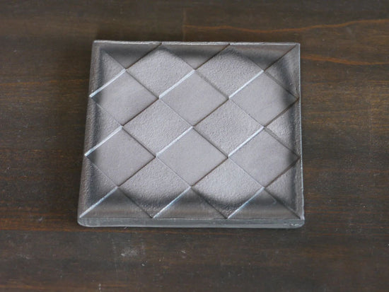Tile Coaster / Square, Diagonal Checkerboard