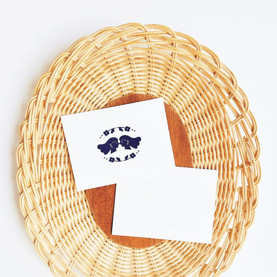 Foil-stamped miniature message card set (3 cards)