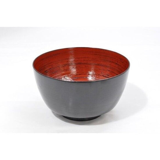 Yamanaka-nuri Kasho-an original product: Zelkova 4.3 Bowl, Bowl with a cloth base SO-0541