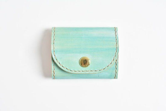 Sky blue No.99 (box-shaped coin purse)