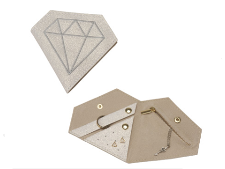 Diamond Shaped Jewelry Pouch Jewelry Storage Pouch, Pack of 10 AO-TR-23