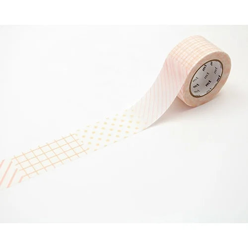 mt Kitchen Label Tape – Two-Tone Orange, 25mm×6m