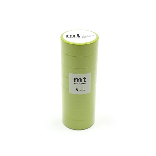 mt Masking Tape 8P – Young Sprout Green (8 rolls), 15mm×7m