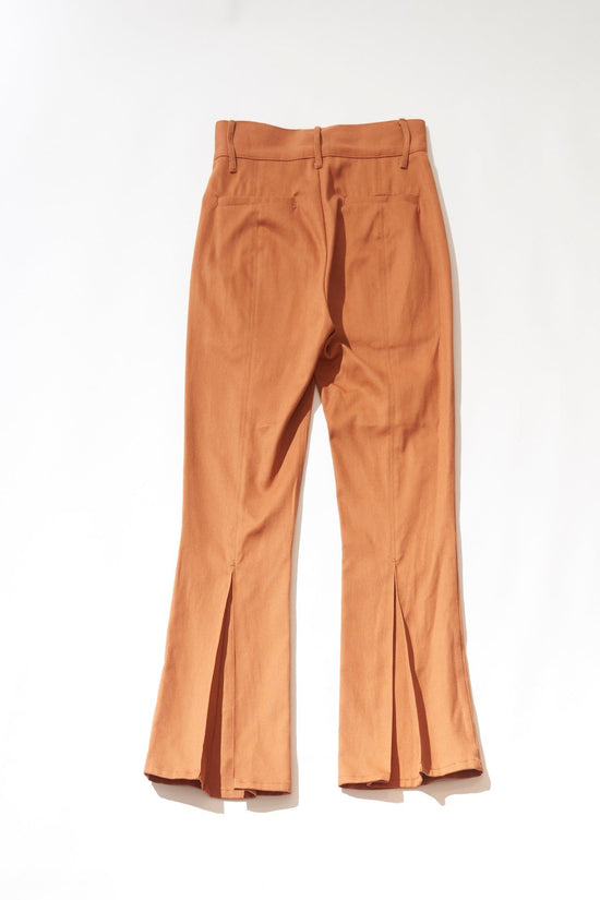 Tucked Flared Color Pants (Orange)