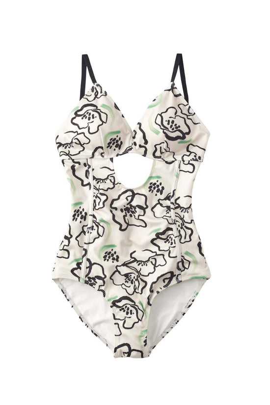 Flower Paint Swimwear (onepiece)/2color (7/19~shipping)