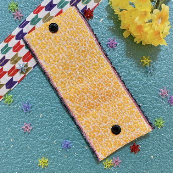 Accessory Case [M Size] Flower Yellow