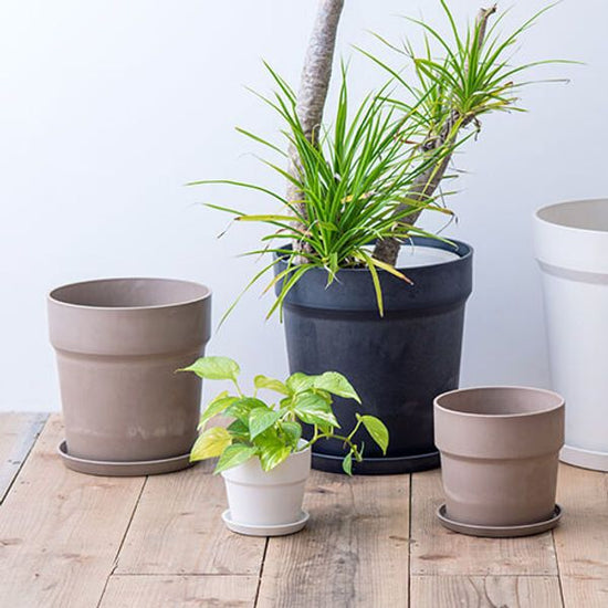 81055 [PLUS THE GREEN] Urban plant pot, milk