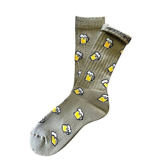 "Beer -moss green-" Socks (limited edition by EAZY MISS)