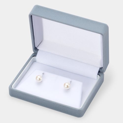 Case for Clip-on earrings and Pierced earrings, L size, Flocky series, 10 pieces, SA-201-E