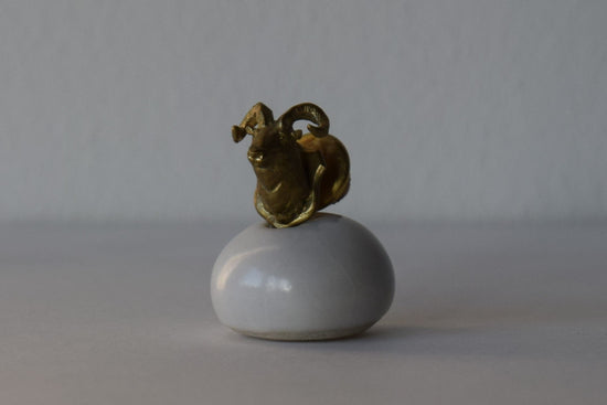 Brass Tie Clip: Sheep