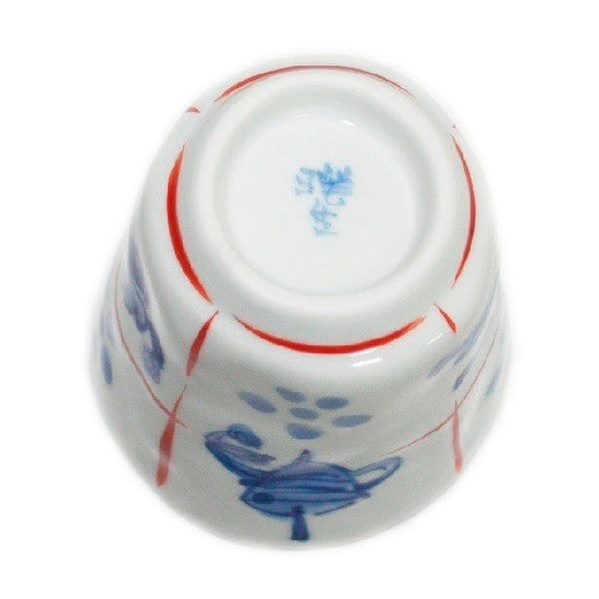 [Eisyou] Teacup with a design of dougu zuku-zuku, hand-dyed